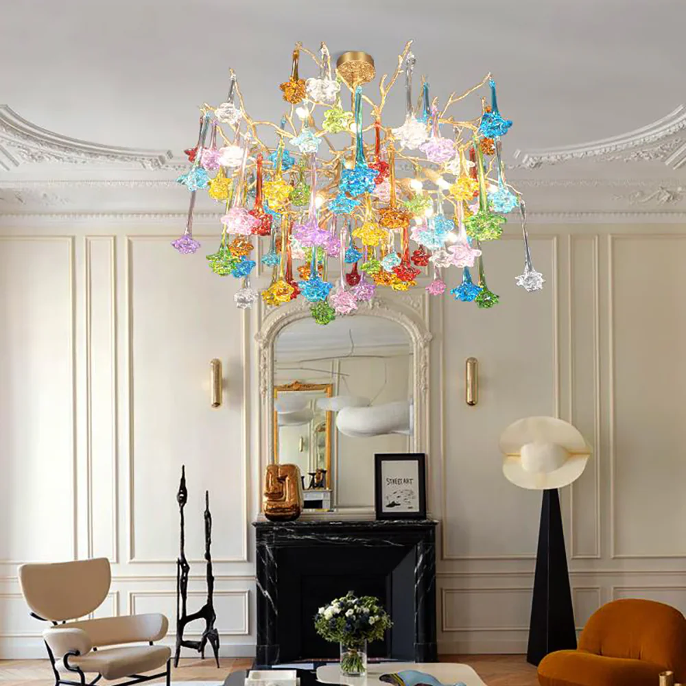 Tree Branch Glass Color Chandelier - Image 6