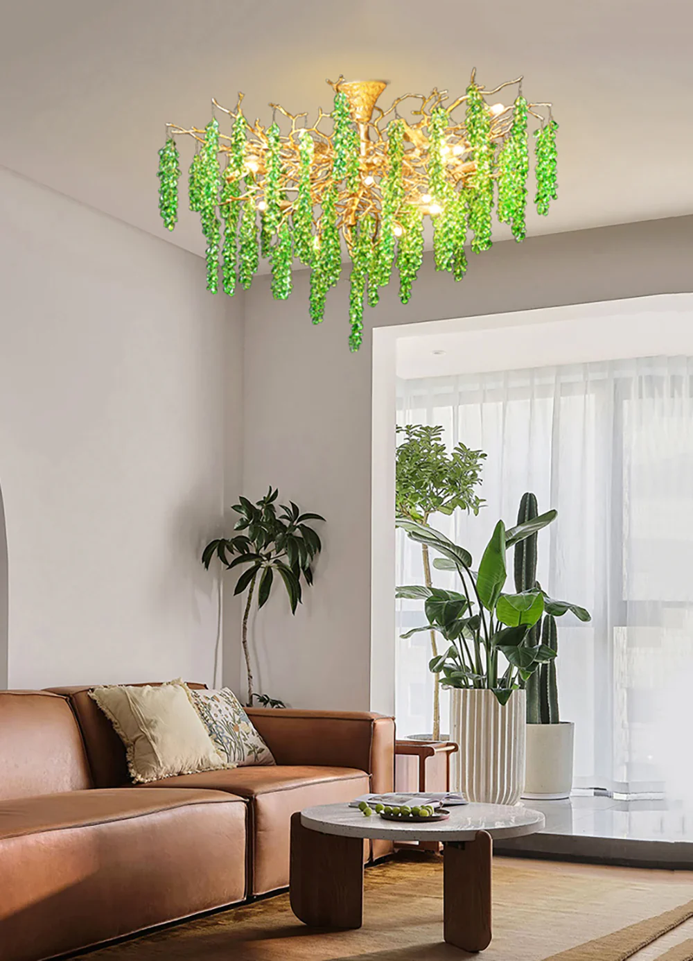 Tree Branch Glass Grape Chandelier - Image 10