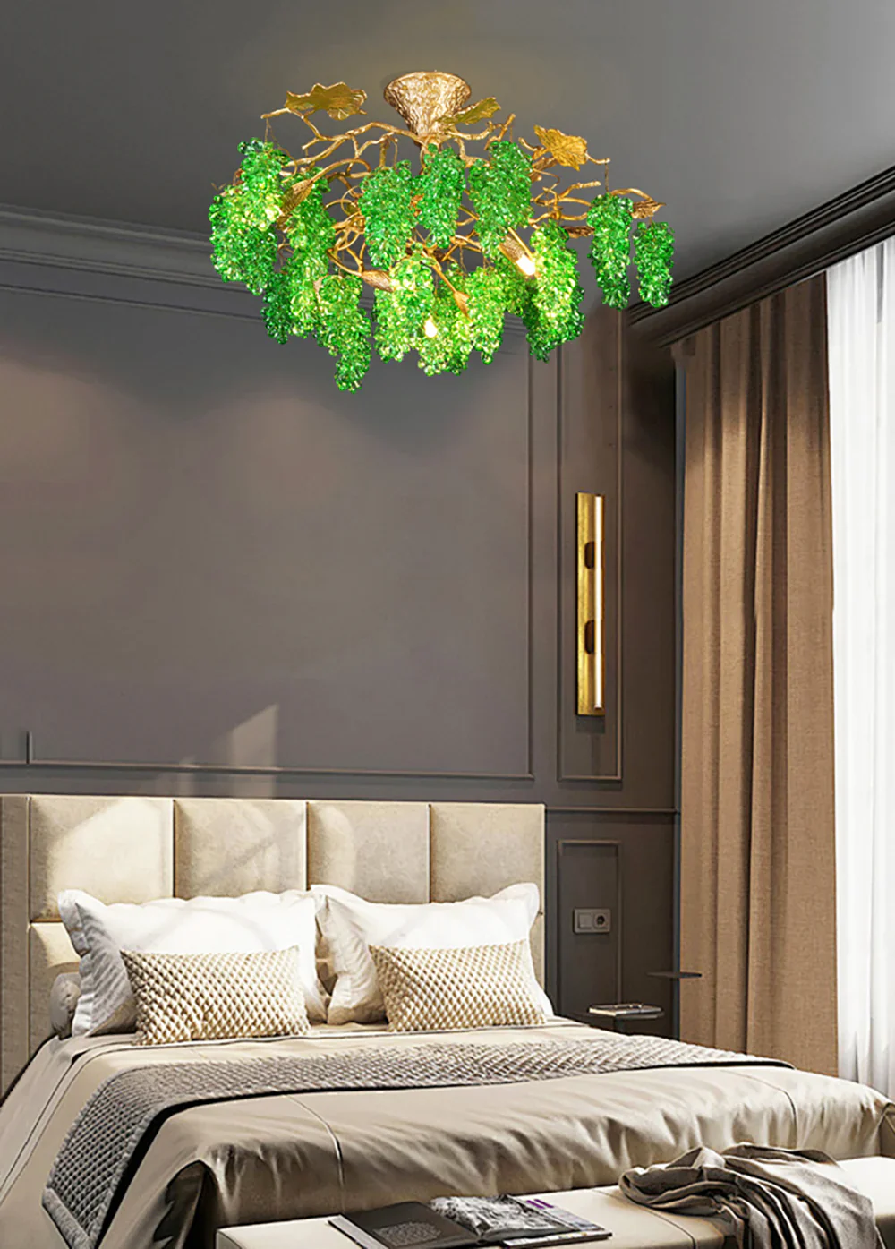 Tree Branch Glass Grape Chandelier - Image 13