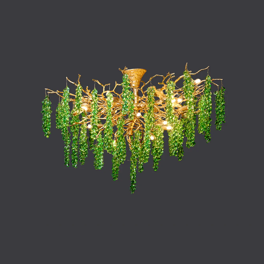 Tree Branch Glass Grape Chandelier - Image 16