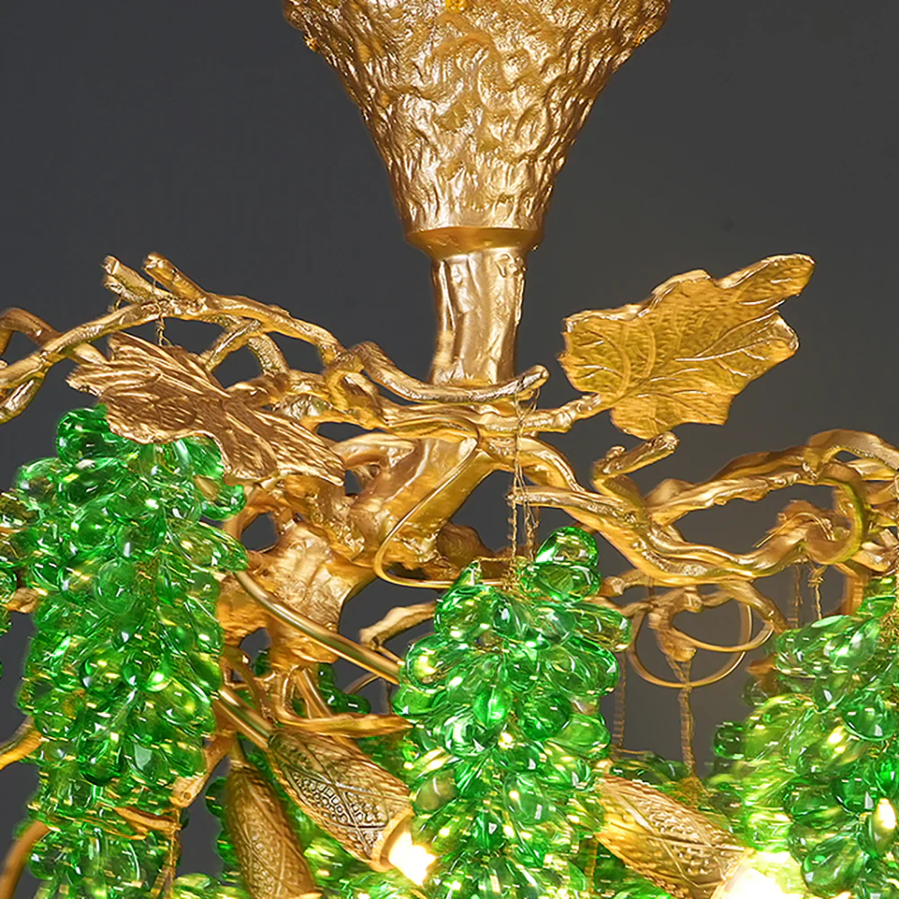 Tree Branch Glass Grape Chandelier - Image 18