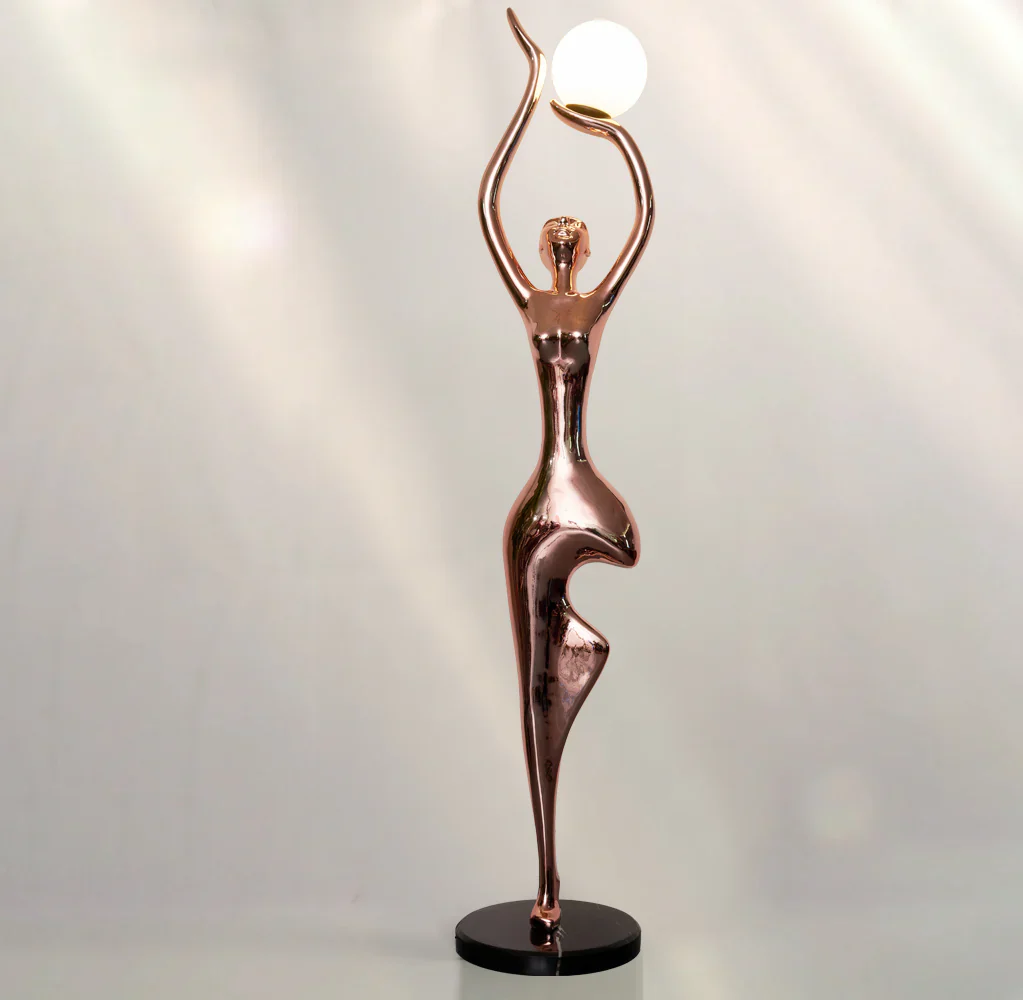 Tree Pose Yoga Sculpture Floor Lamp - Image 11