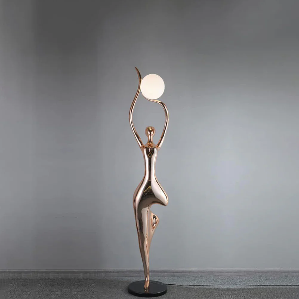 Tree Pose Yoga Sculpture Floor Lamp - Image 12