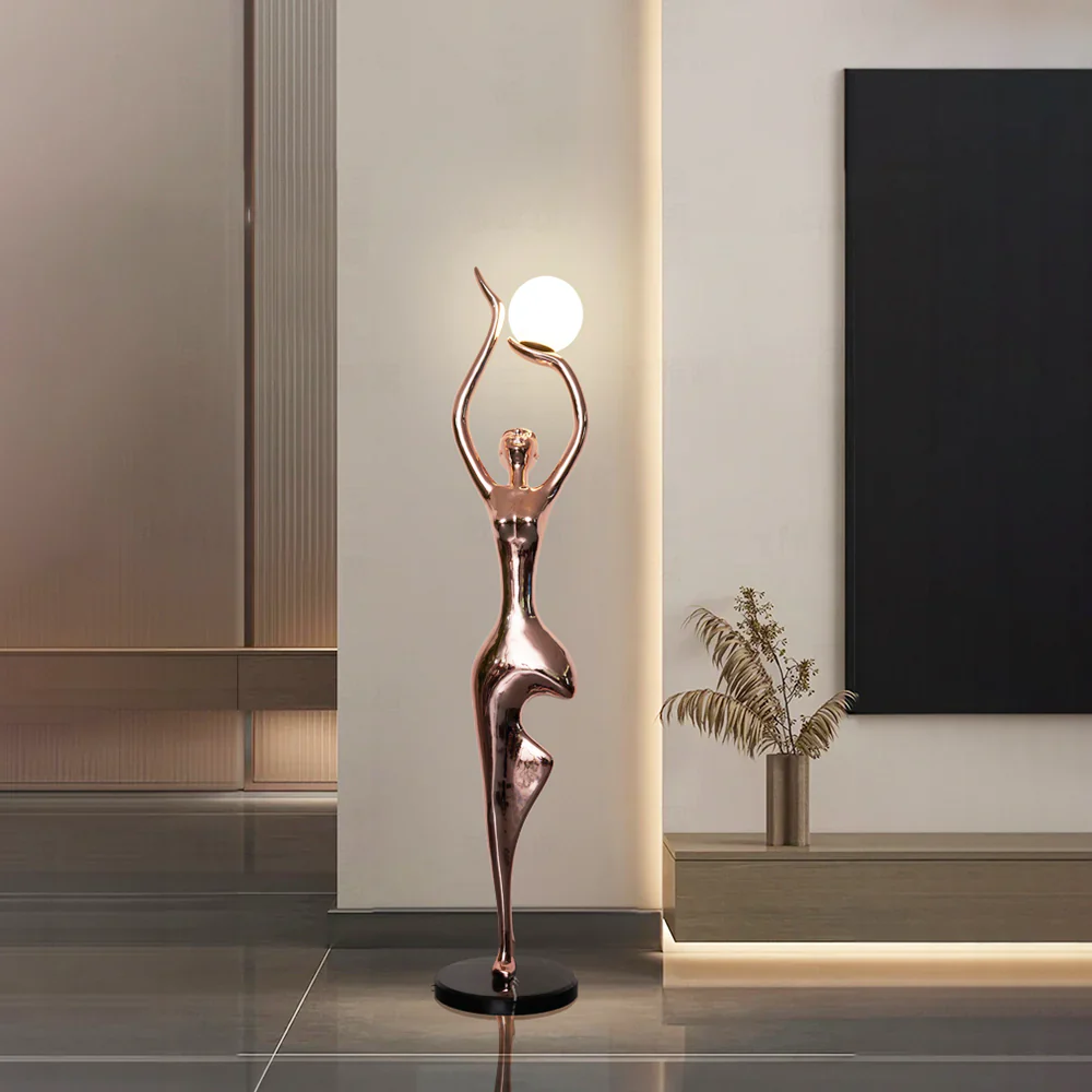 Tree Pose Yoga Sculpture Floor Lamp - Image 2