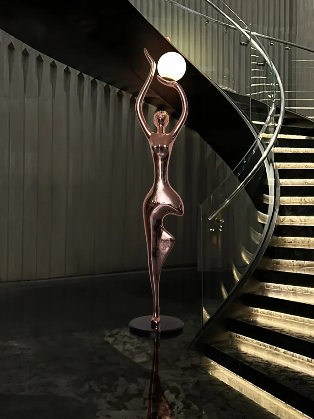 Tree Pose Yoga Sculpture Floor Lamp - Image 5