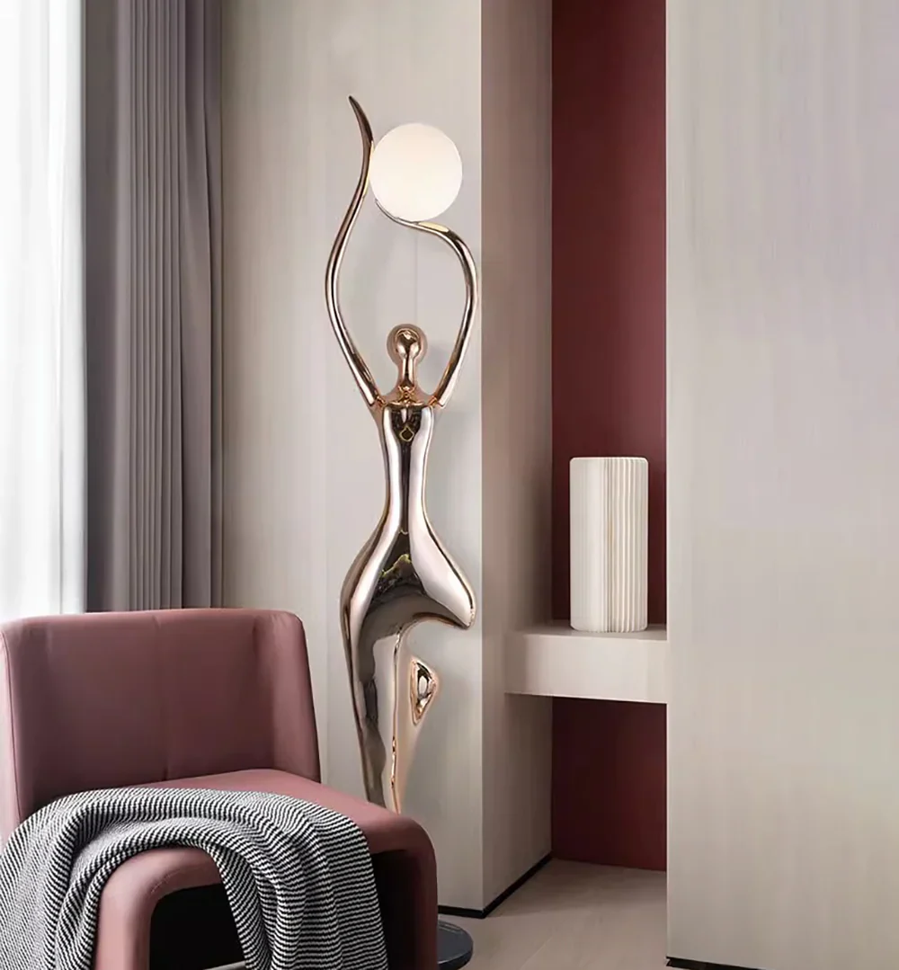 Tree Pose Yoga Sculpture Floor Lamp - Image 6
