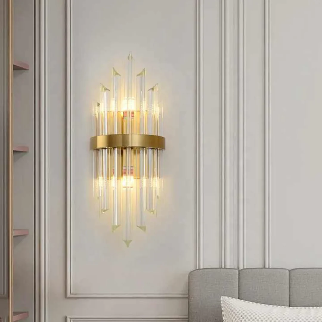 Triangular Crystal Rod Wall Lamp - Image 4