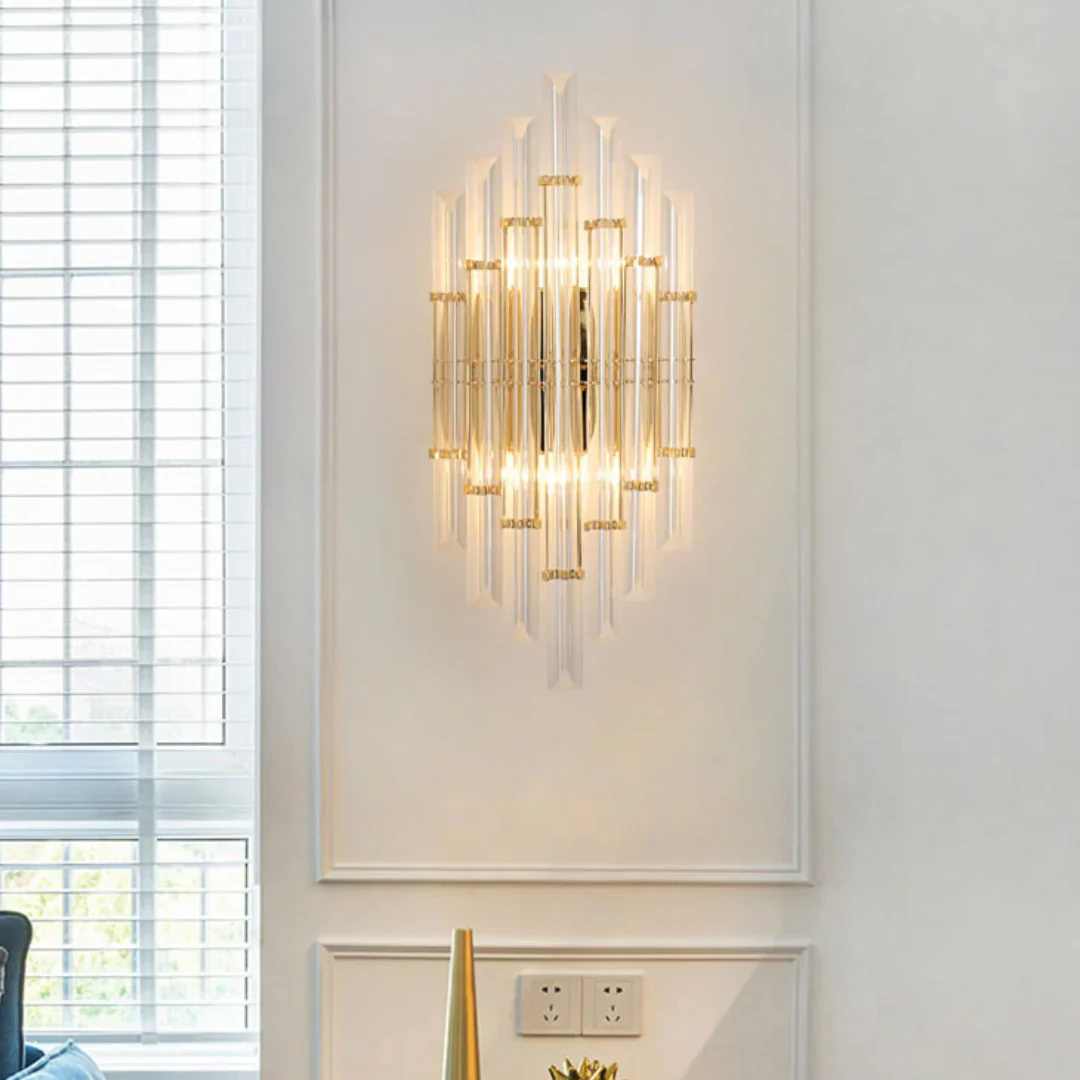Tube Clear Crystal Wall Light - Image 3