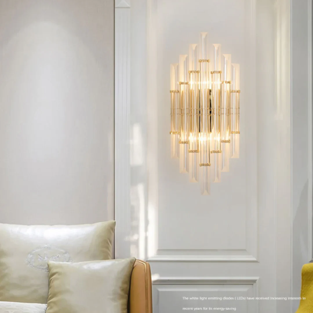 Tube Clear Crystal Wall Light - Image 9