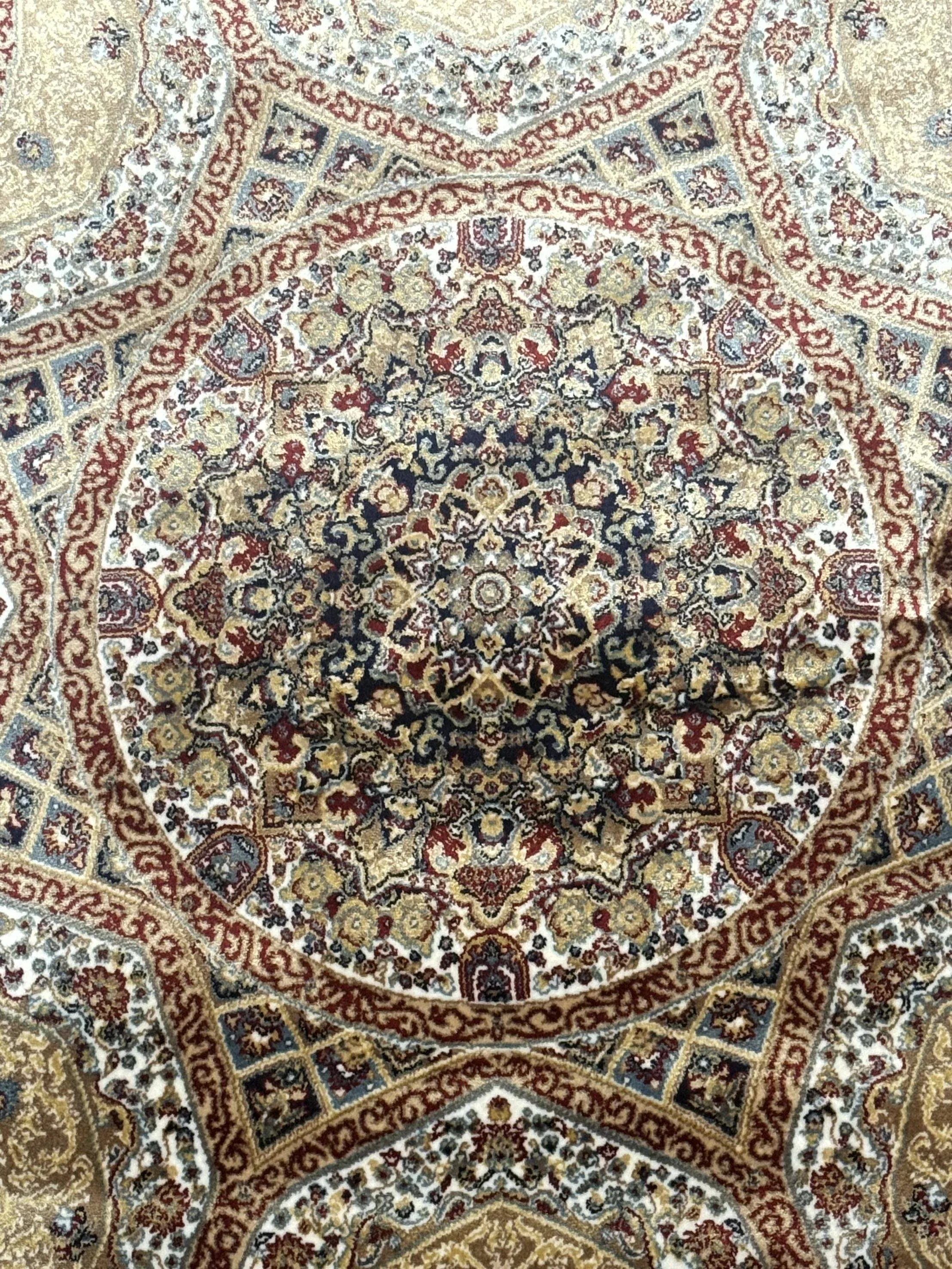Turkish Silk Runner Rug 2.6 x 13, Dome Design, Hereke Runner, Bamboo Silk, New - Image 8