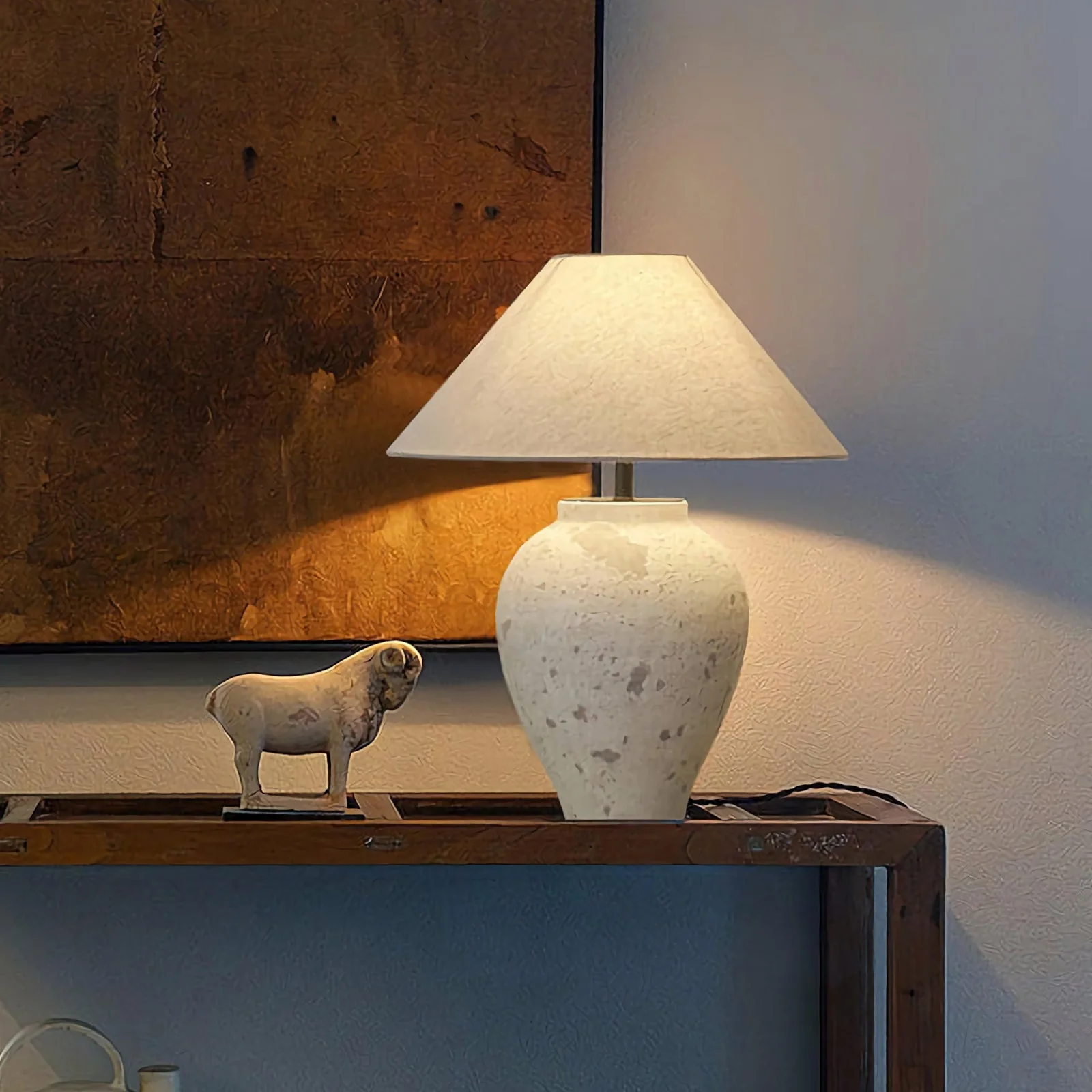 Tuscan Stone Table Lamp - Image 4