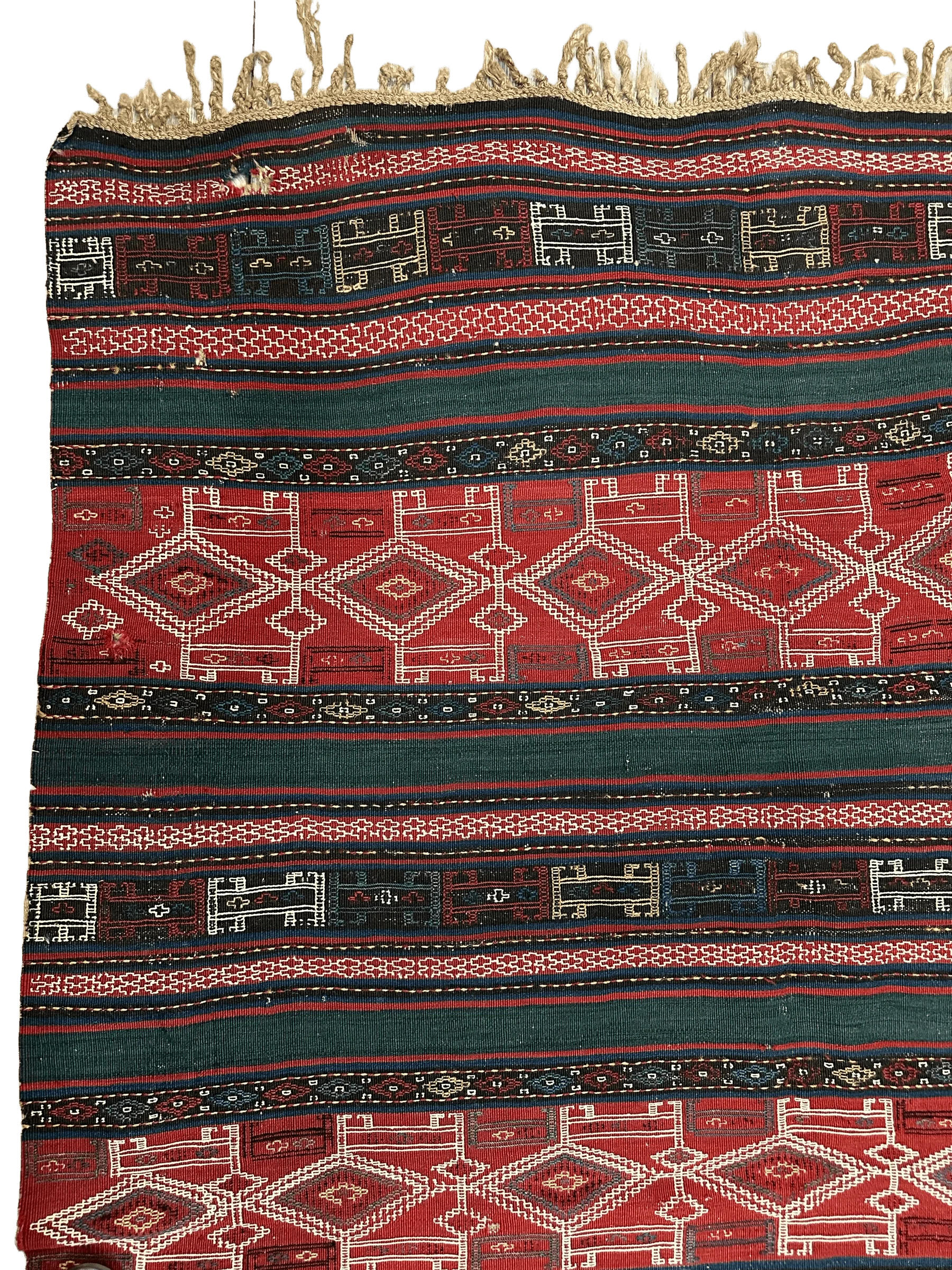 UNIQUE (collectors special) Antique Caucasian Verneh Rug 5’4” x 8’ - Image 6