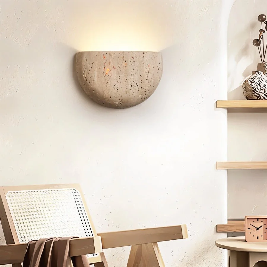 Valta Travertine Wall Lamp - Image 4