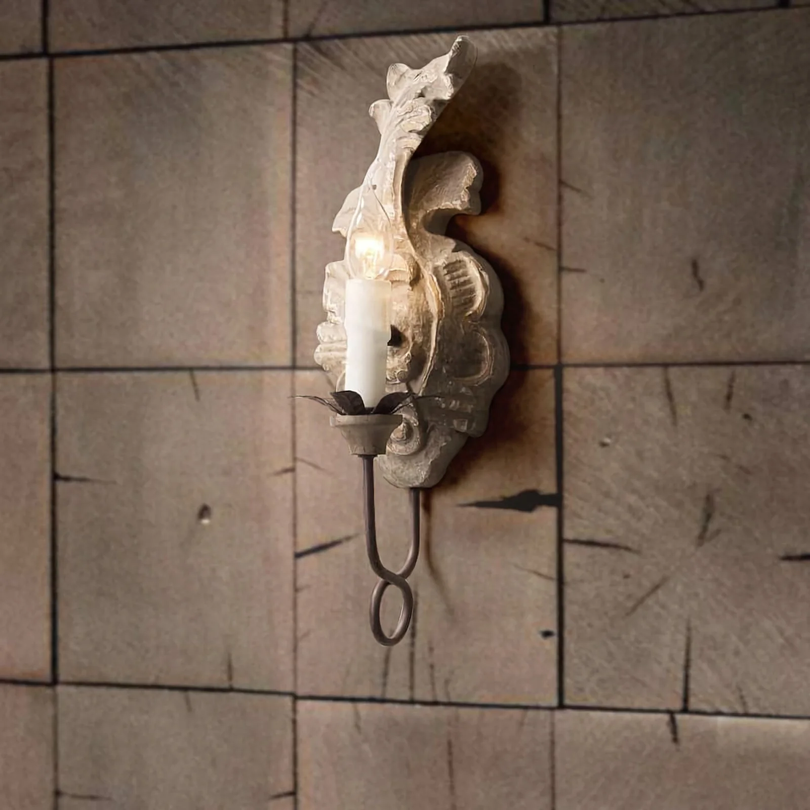 Verdure Wood Vintage Wall Lamp - Image 9