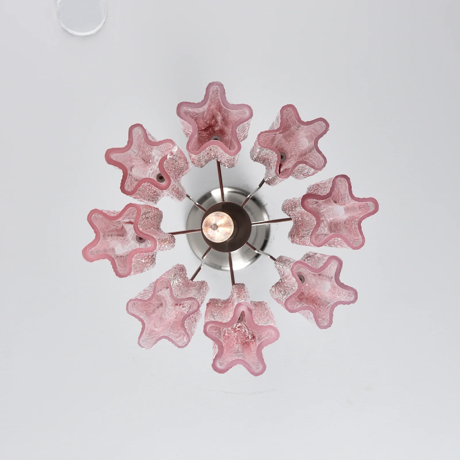 Vintage Gradient Red Murano Chandelier - Image 10