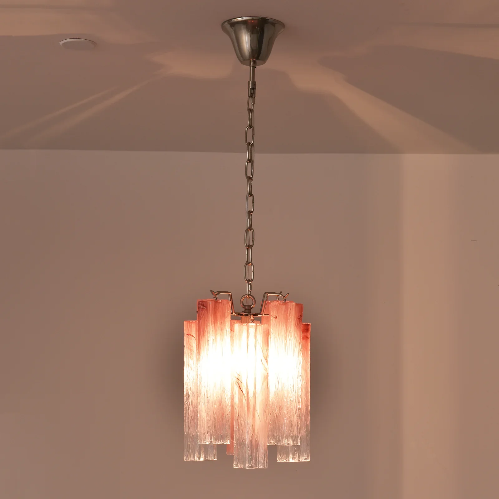 Vintage Gradient Red Murano Chandelier - Image 13