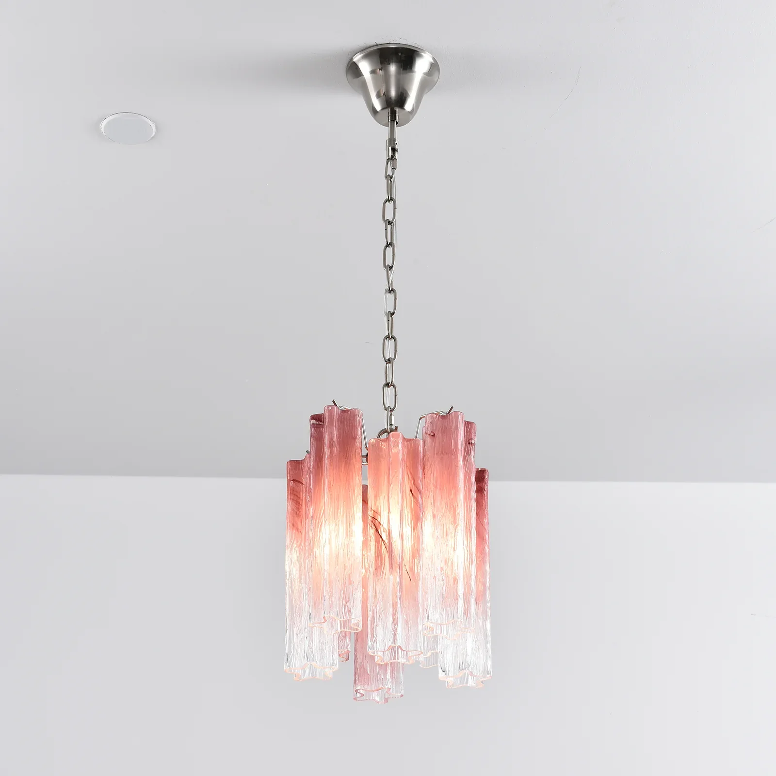 Vintage Gradient Red Murano Chandelier - Image 14