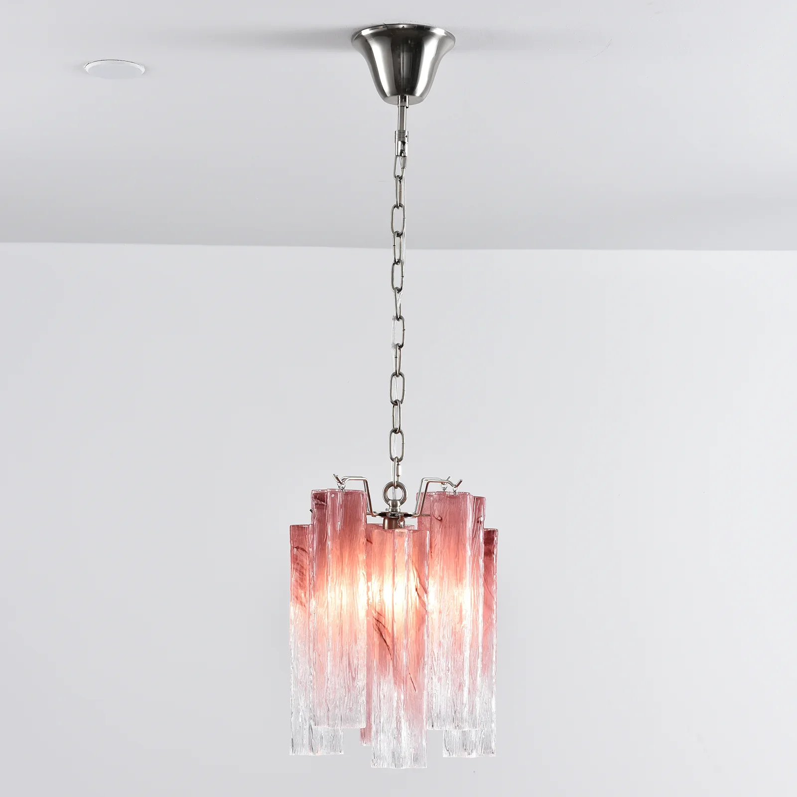 Vintage Gradient Red Murano Chandelier - Image 15