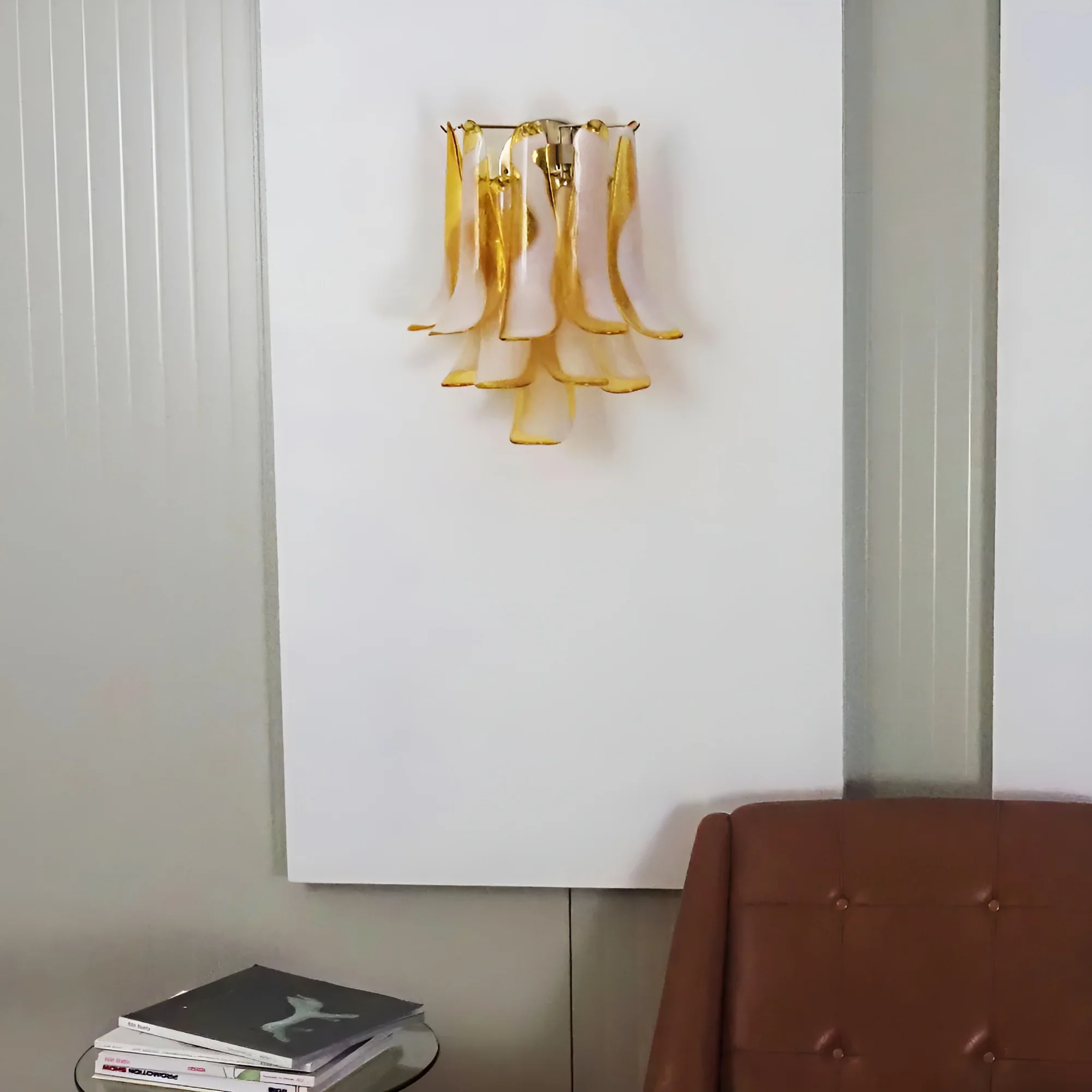 Vintage Murano Caramel Wall Lights - Image 2