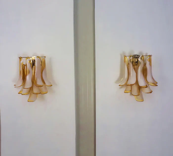 Vintage Murano Caramel Wall Lights - Image 7