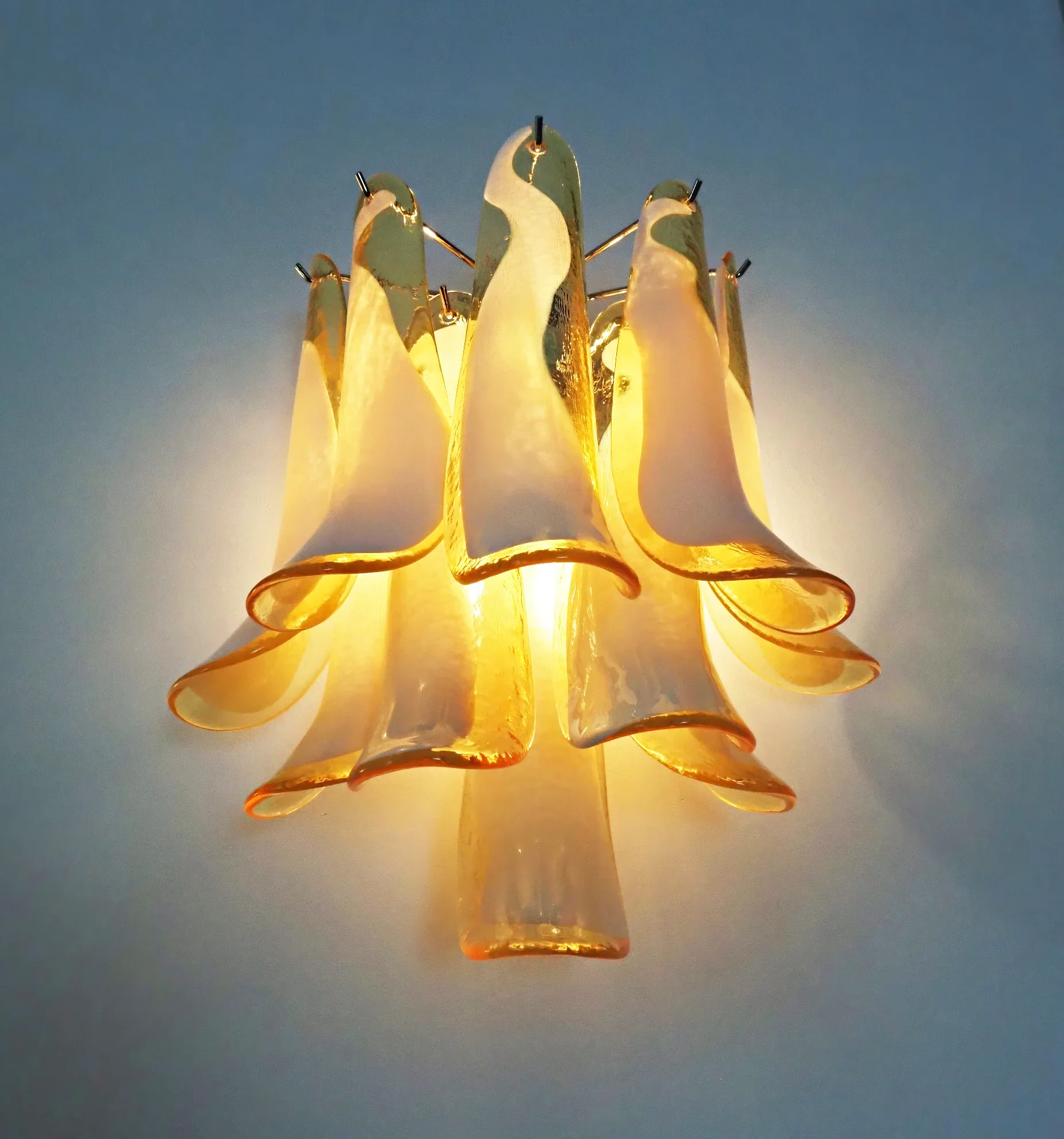 Vintage Murano Caramel Wall Lights - Image 9