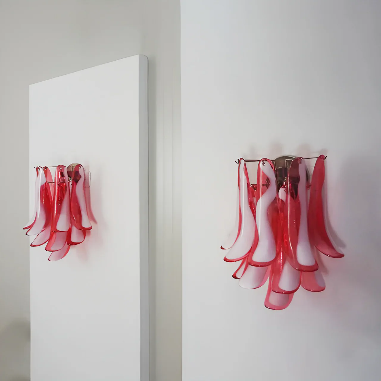 Vintage Murano Red Wall Lights - Image 7