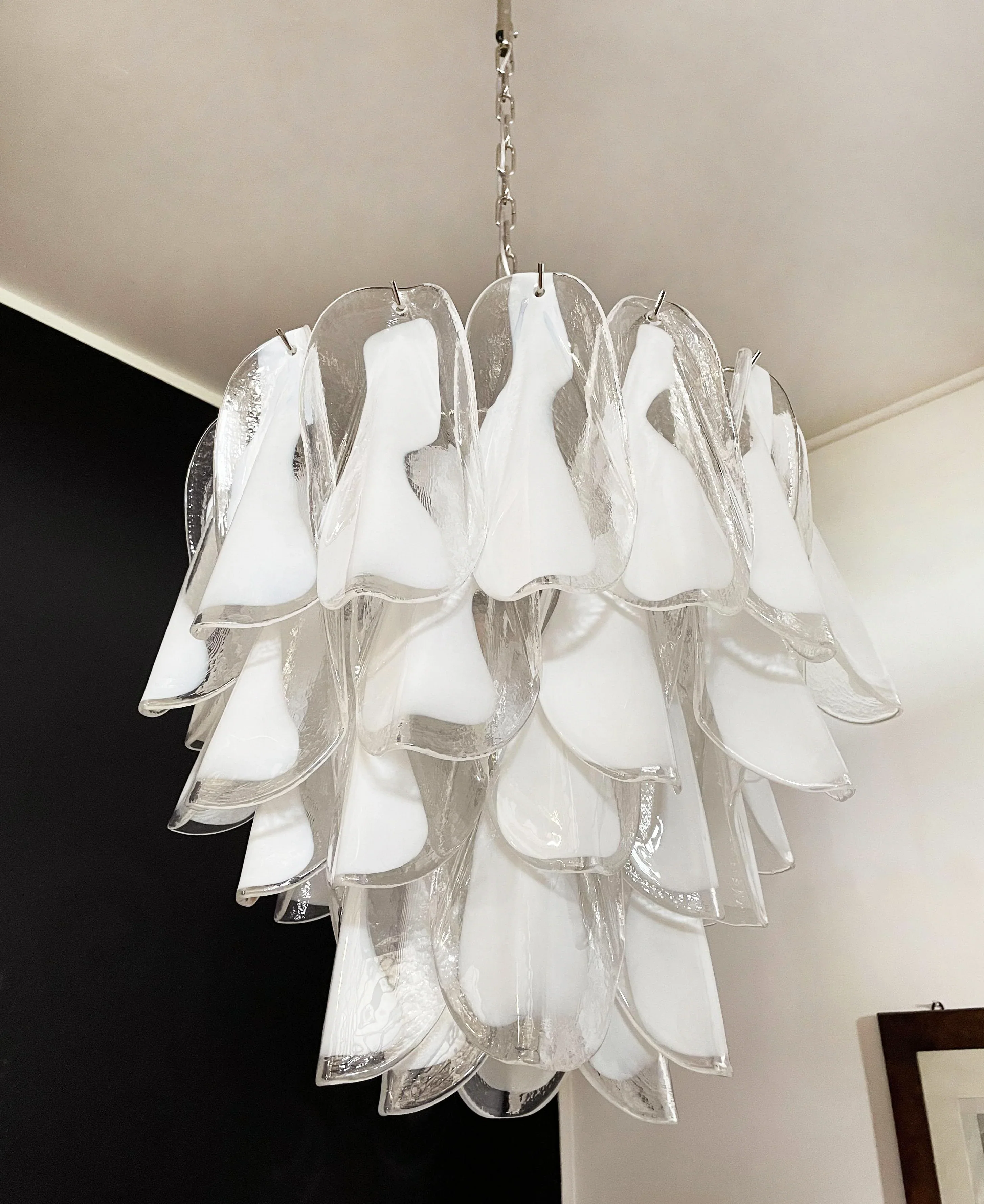 Vintage Murano Rondini Glass Chandelier - Image 8