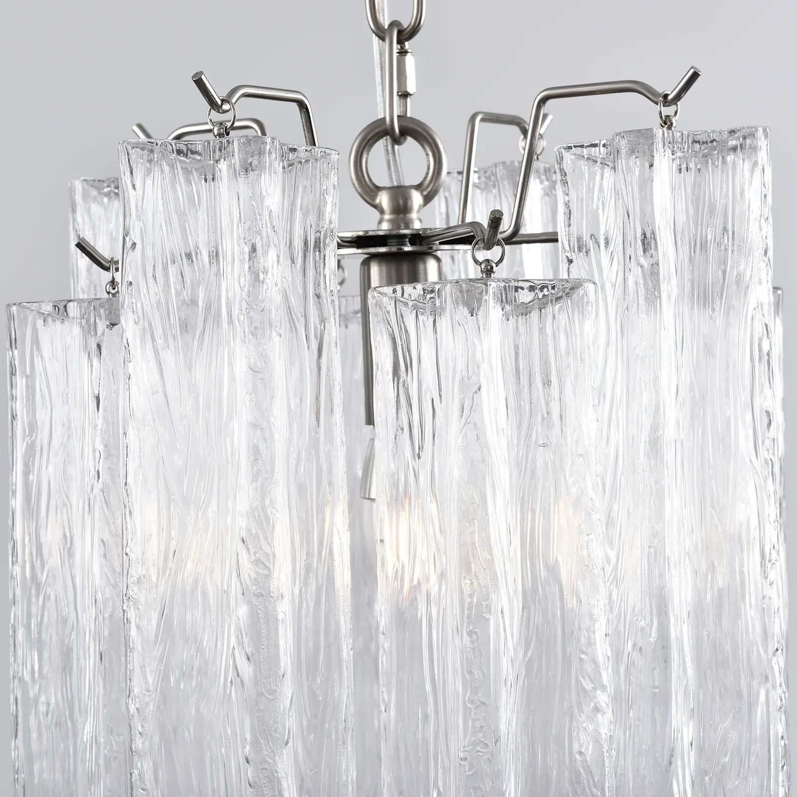 Vintage Transparent Murano Chandelier - Image 8