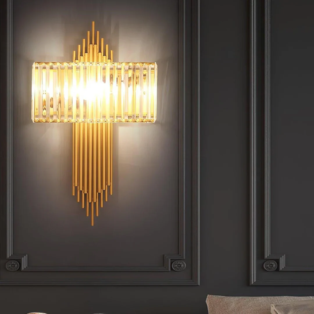 Wallis Gold Crystal Wall Lamp - Image 9