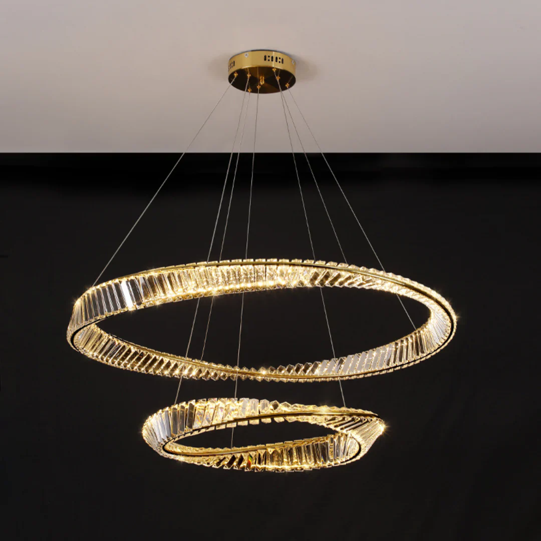 Wave Circle Elegant Crystal Chandelier - Image 15