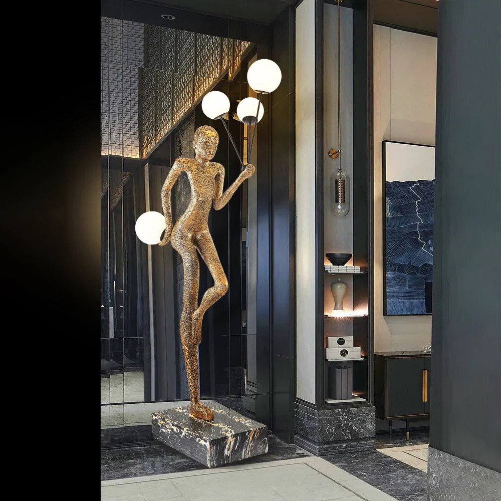 Welcome Sculpture Characters Floor Lamp - Image 3
