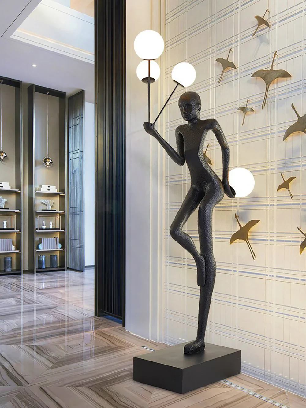 Welcome Sculpture Characters Floor Lamp - Image 4