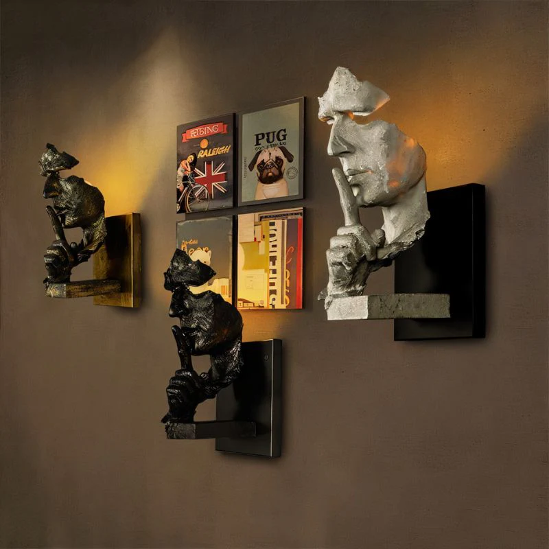Whispering Face Wall Lamp - Image 3