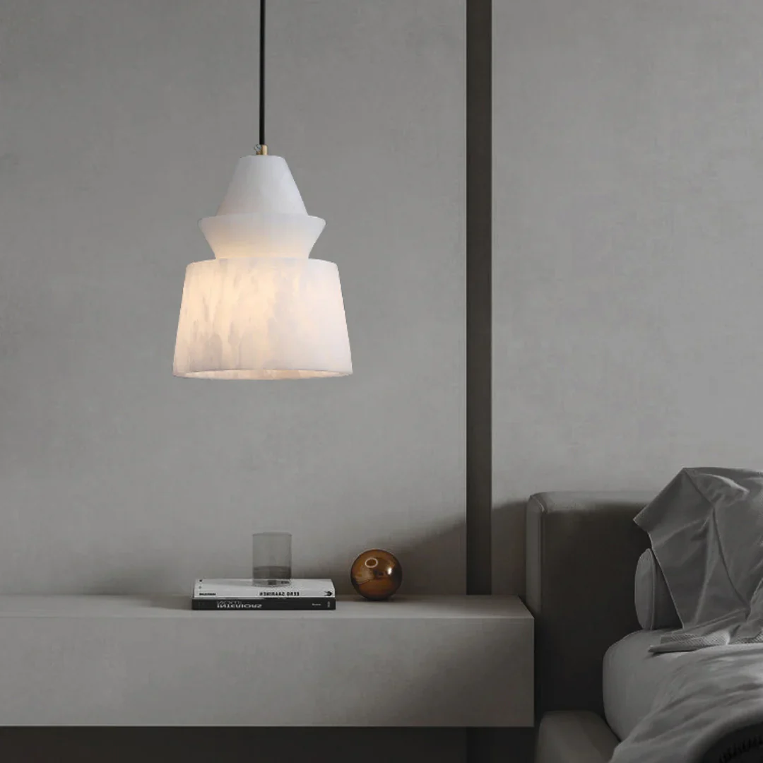 White Alabaster Pendant Light - Image 11