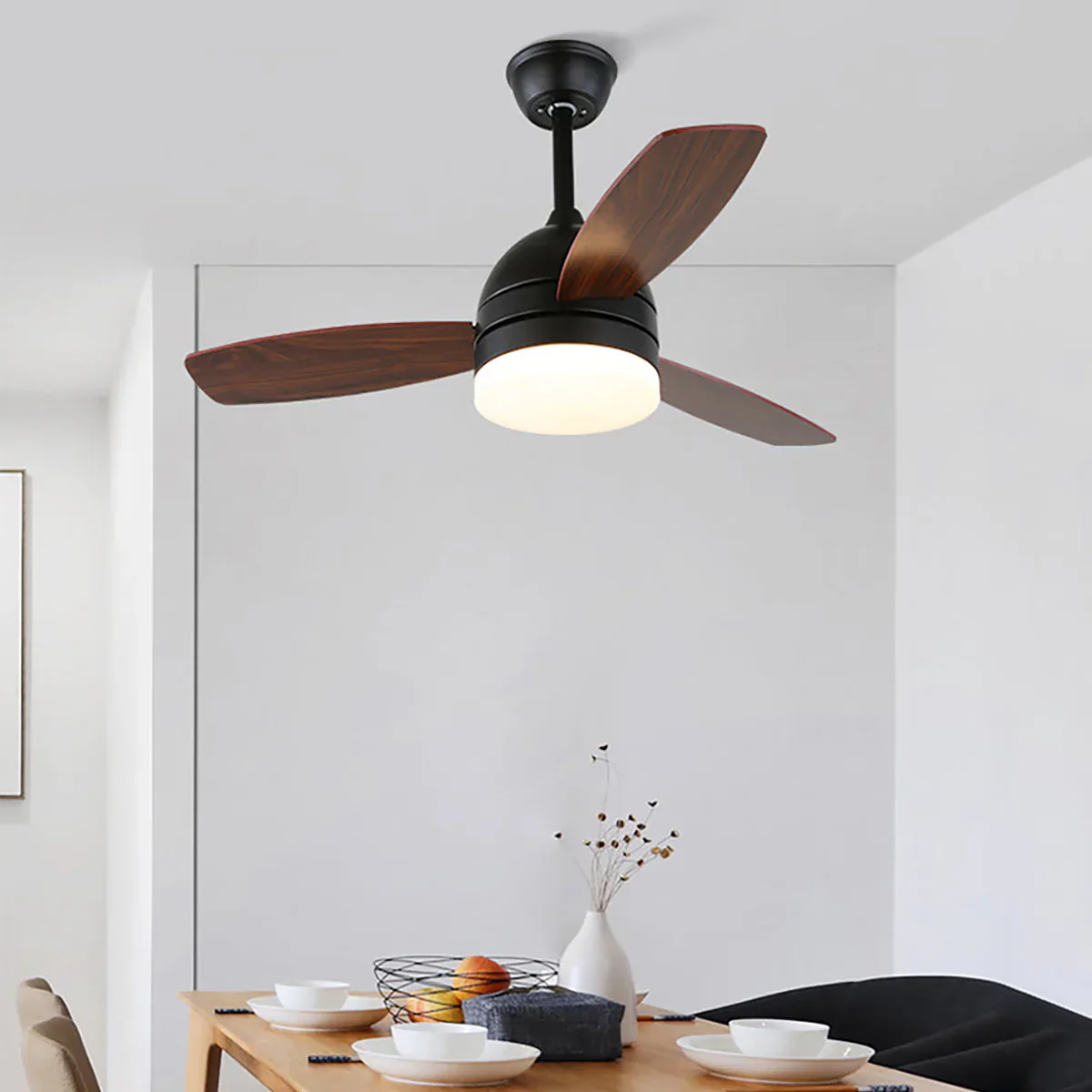 Wood Blade Ceiling Fan Light - Image 2